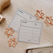Receipt Note Cards