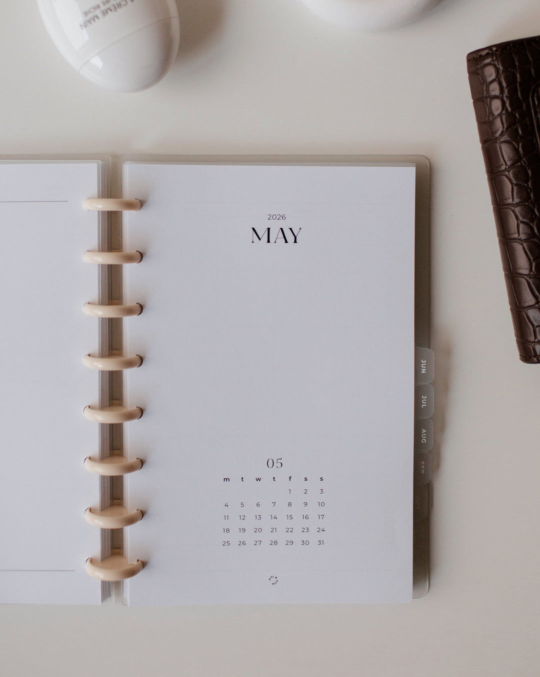 2026 Month On 2 Pages + Week On 2 Pages (Separate Months) Planner Inserts | Original Collection