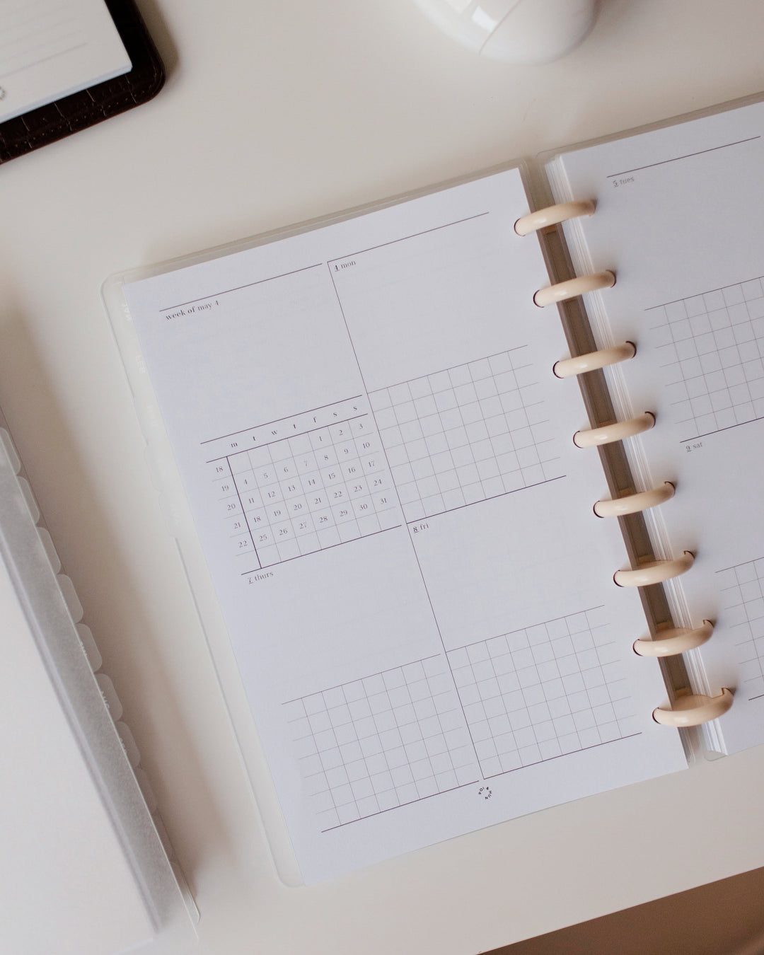 2026 Month On 2 Pages + Week On 2 Pages (Separate Months) Planner Inserts | Original Collection