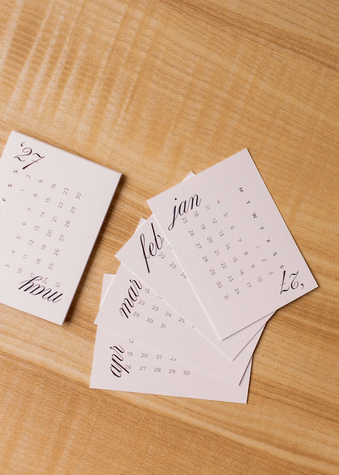 2027 Calendar Cards