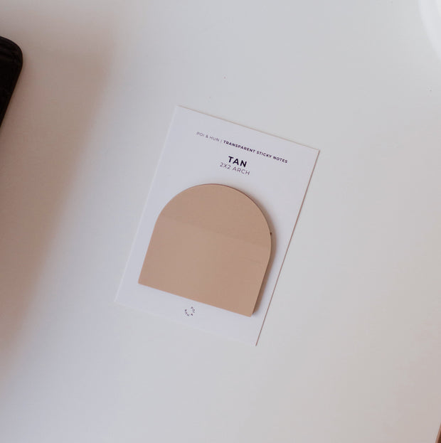 Transparent Sticky Notes - 2x2 Arch