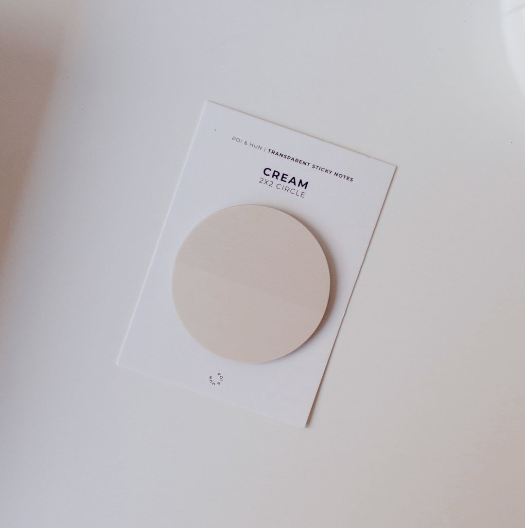 Transparent Sticky Notes - 2x2 Circle