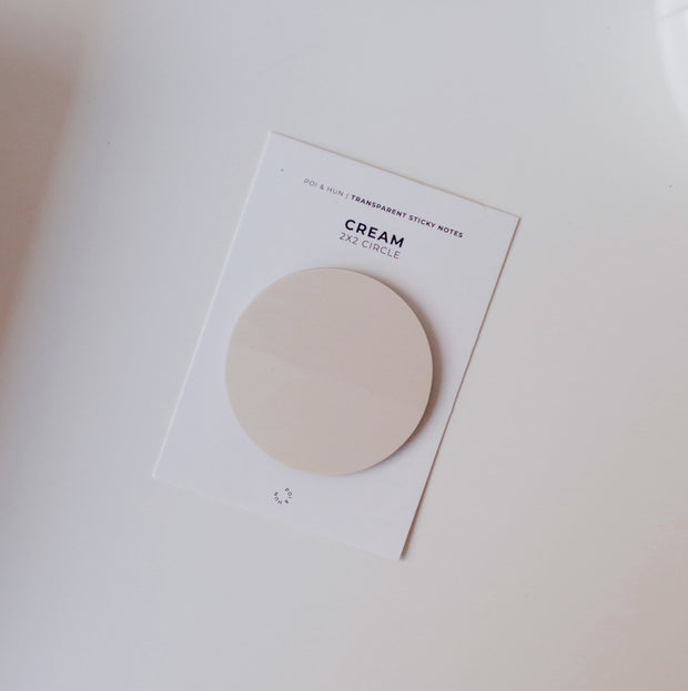 Transparent Sticky Notes - 2x2 Circle