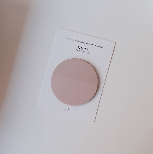 Transparent Sticky Notes - 2x2 Circle