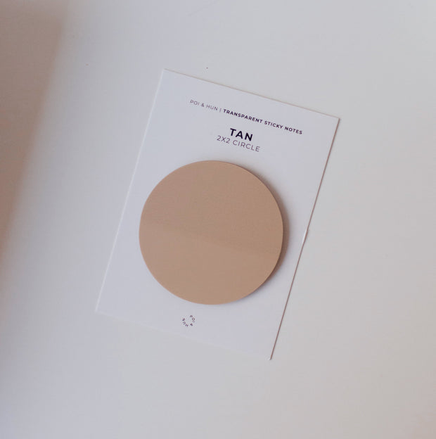 Transparent Sticky Notes - 2x2 Circle