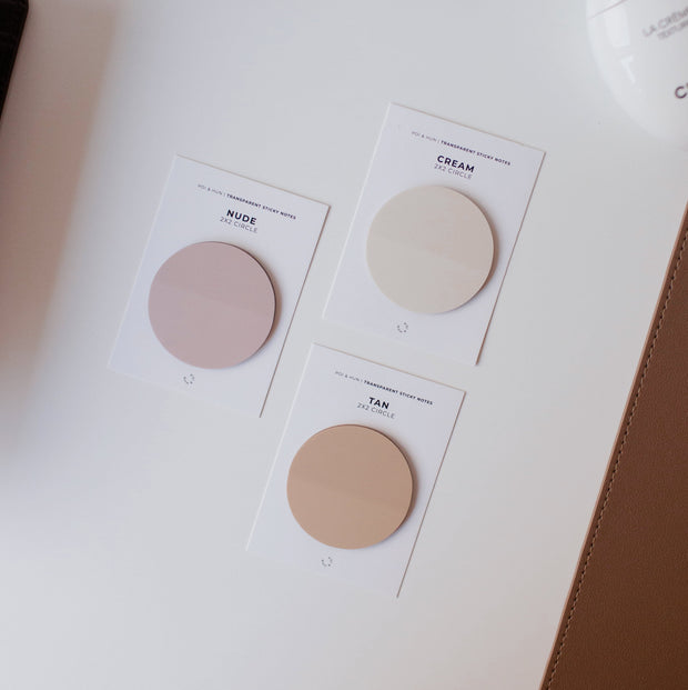 Transparent Sticky Notes - 2x2 Circle
