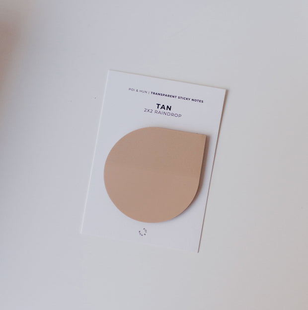 Transparent Sticky Notes - 2x2 Raindrop