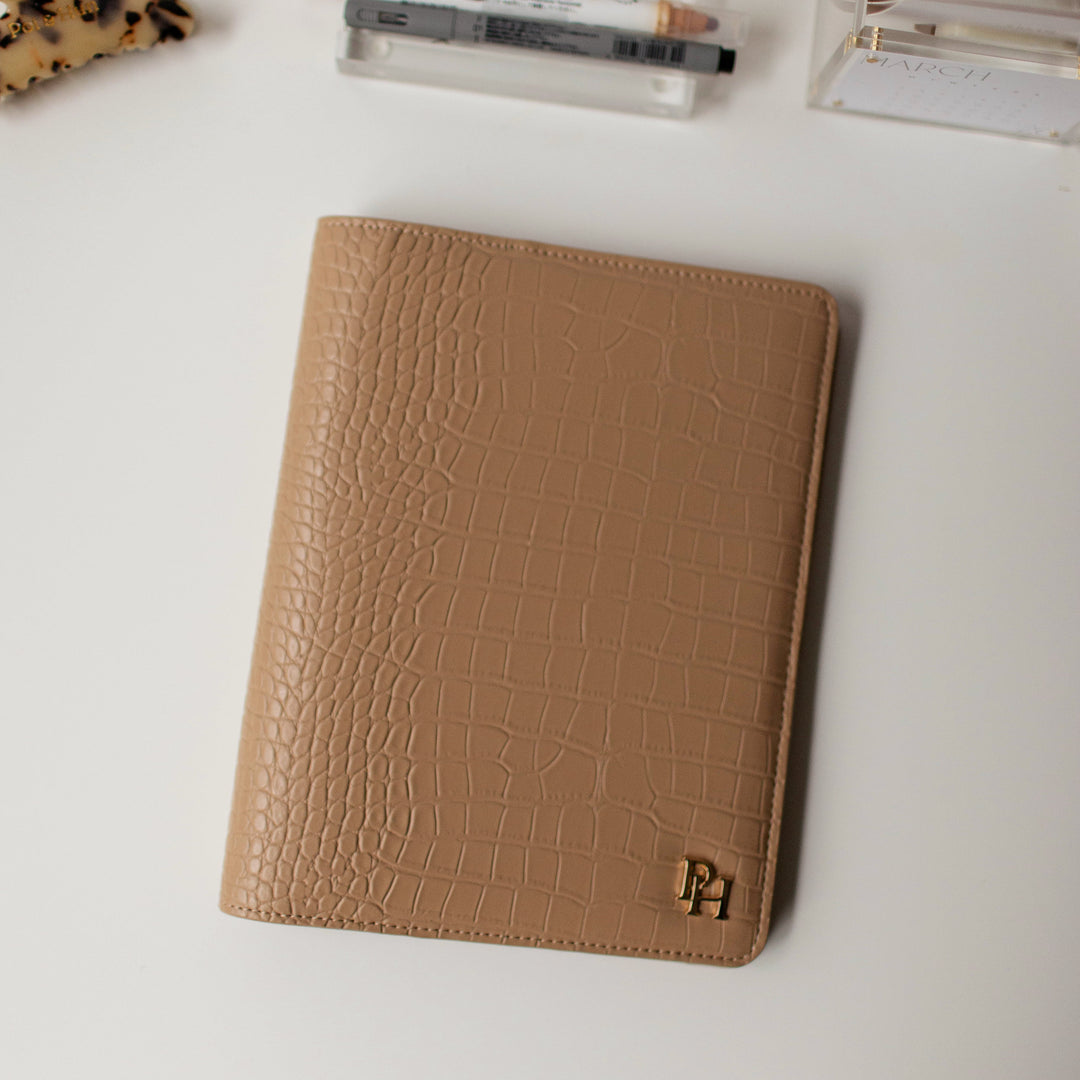 A5 Desk Agenda Compact Cover | Limited Edition in Camel Tan