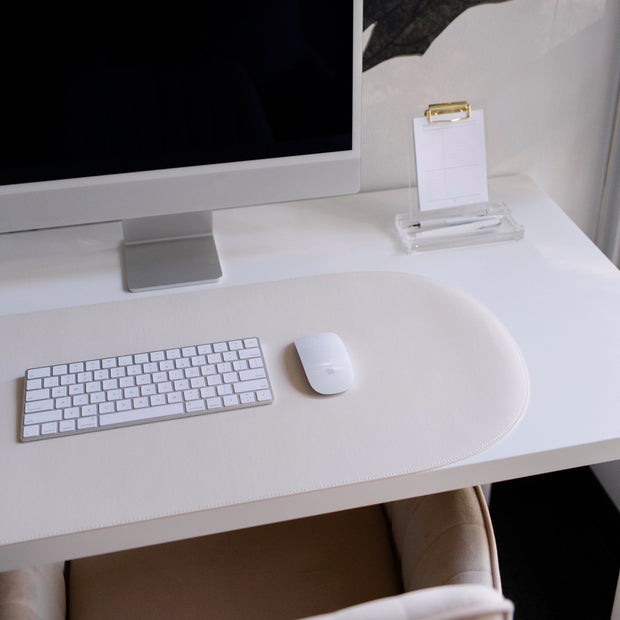 Arch Desk Mat | Oat Milk | Collaboration with Work Week Agenda