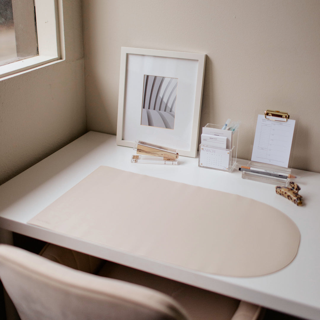 Arch Desk Mat | Oat Milk
