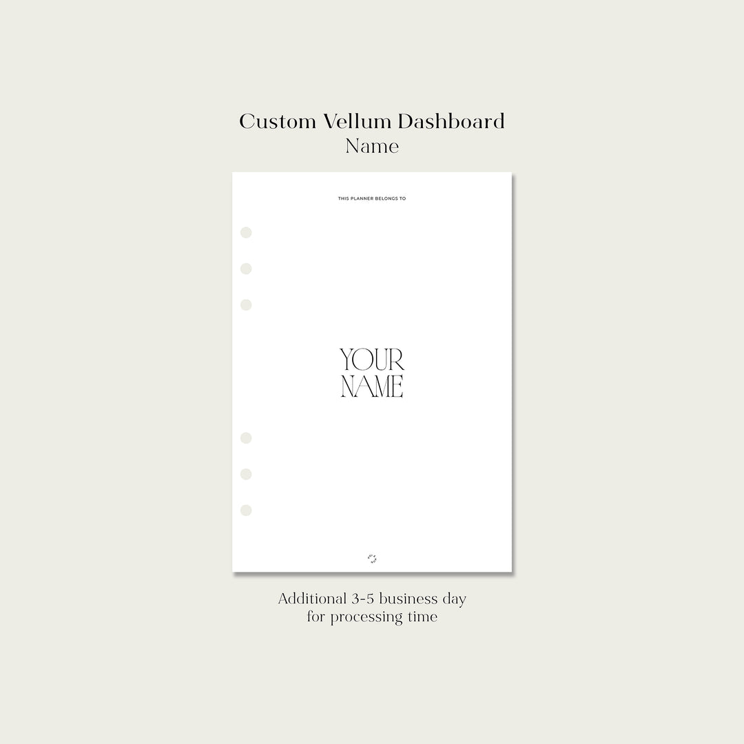 Custom Vellum Dashboard - Name