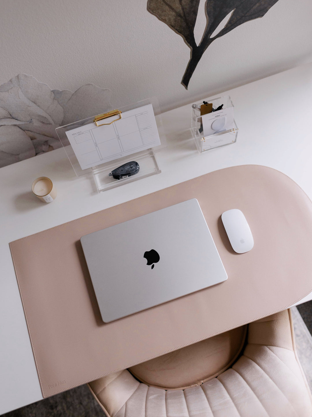 Arch Desk Mat | Milk Tea