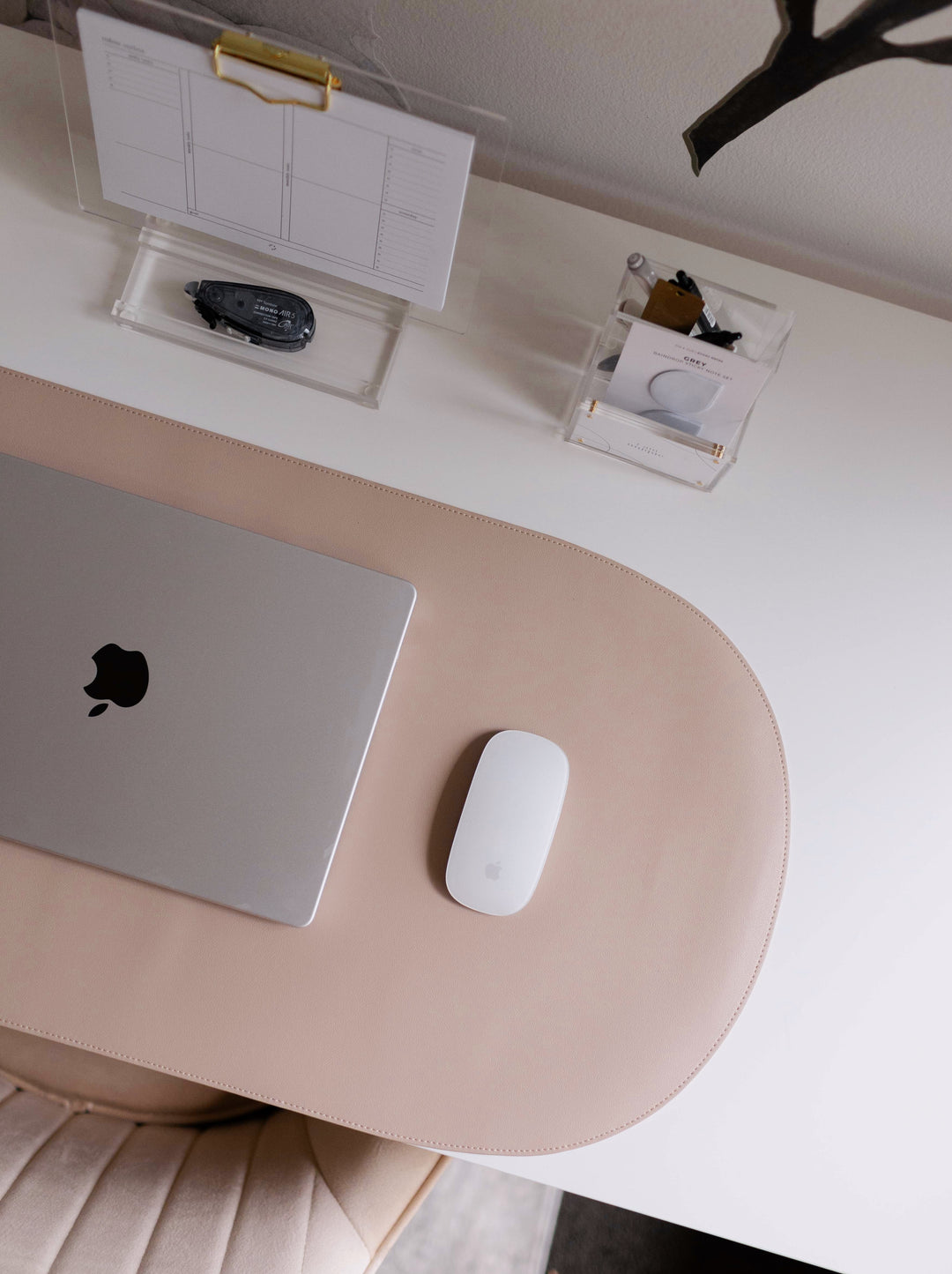 Arch Desk Mat | Milk Tea