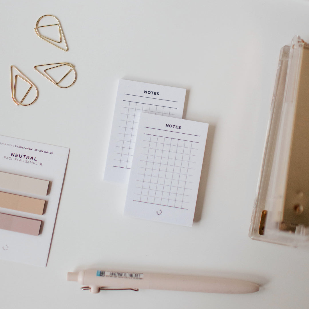 Grid Notes Sticky Note - 2 Pack
