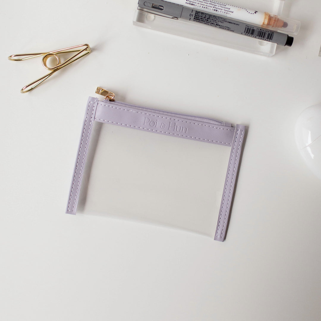 Leather Clear Pouch