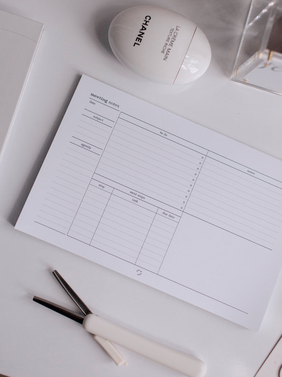 Meeting Notepad | Half Letter – Poi & Hun