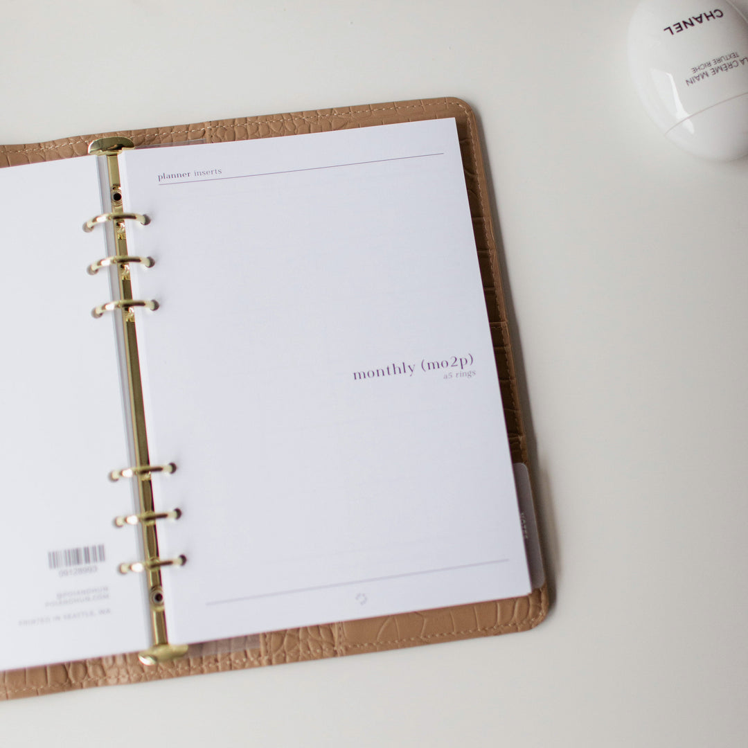 Month On 2 Pages Planner Inserts | Original Collection
