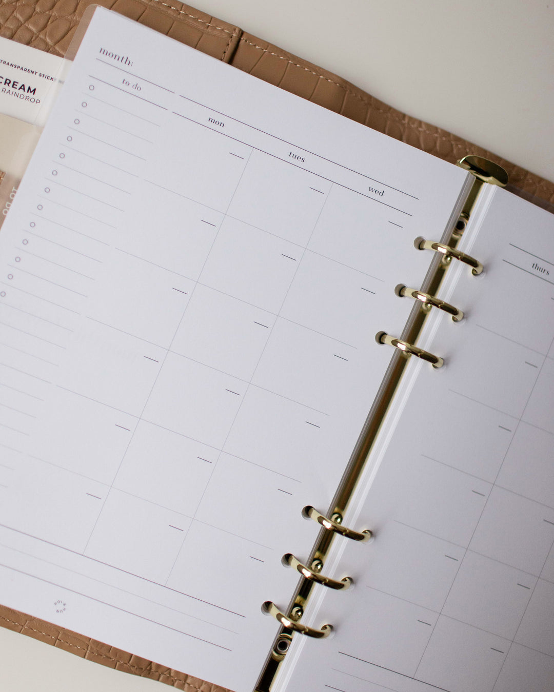 Month On 2 Pages Planner Inserts | Original Collection