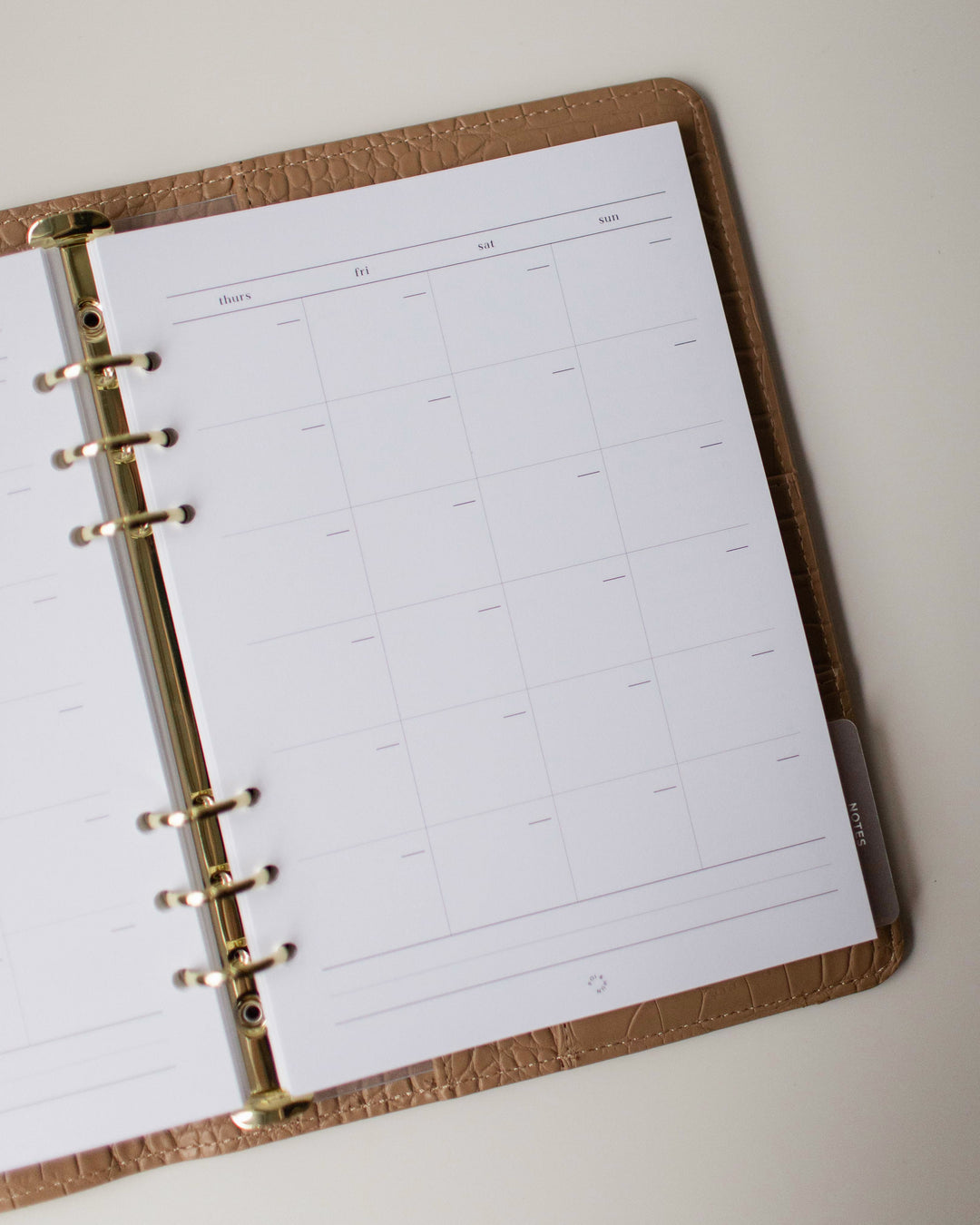 Month On 2 Pages Planner Inserts | Original Collection