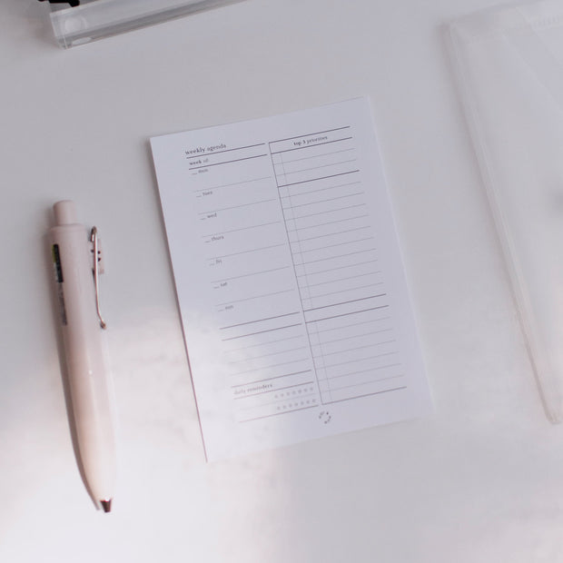 Week On 1 Page Planner Insert | Passport Notebook