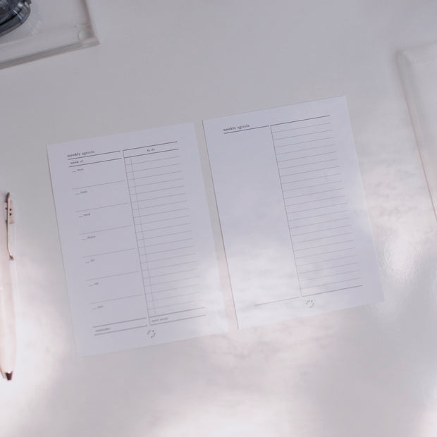 Week On 2 Pages Planner Insert | Passport Notebook