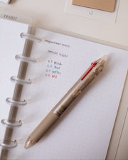 Pilot Frixion Ball 4 Color Gel Pen in Champagne Gold