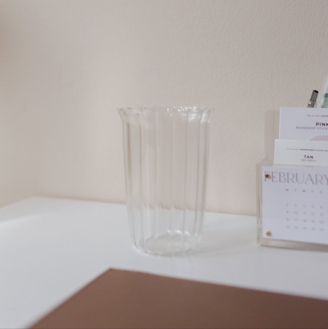 The Tall Glass Cup | Fluted Collection