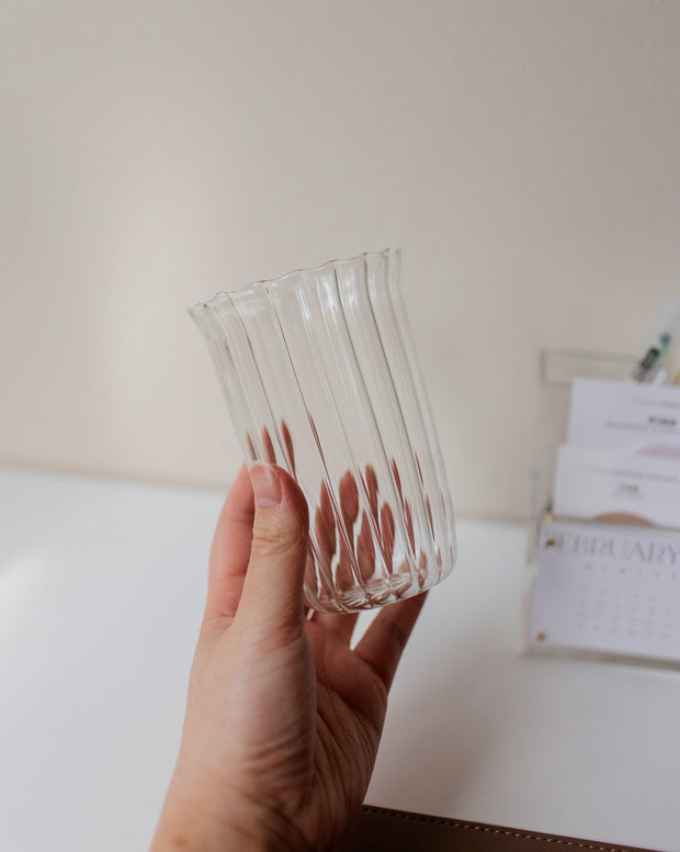 The Tall Glass Cup | Fluted Collection
