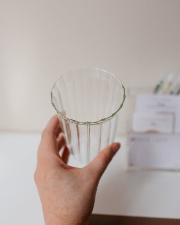 The Tall Glass Cup | Fluted Collection