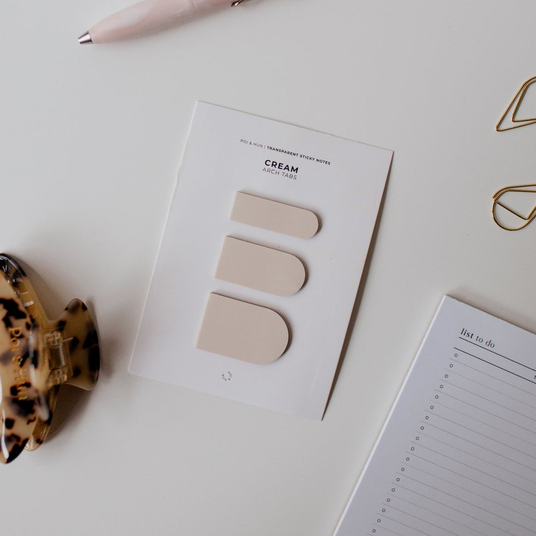 Transparent Sticky Notes - Arch Tabs