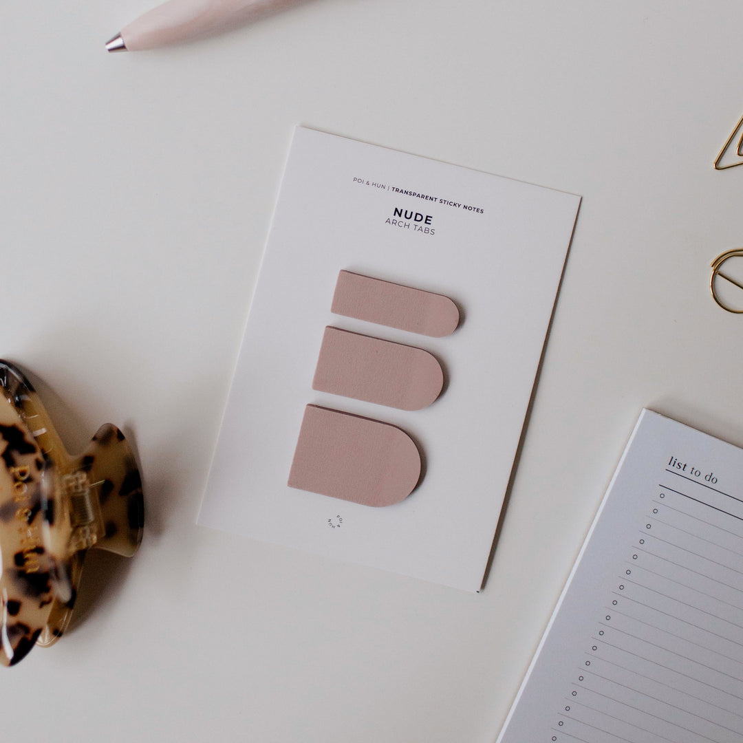 Transparent Sticky Notes - Arch Tabs