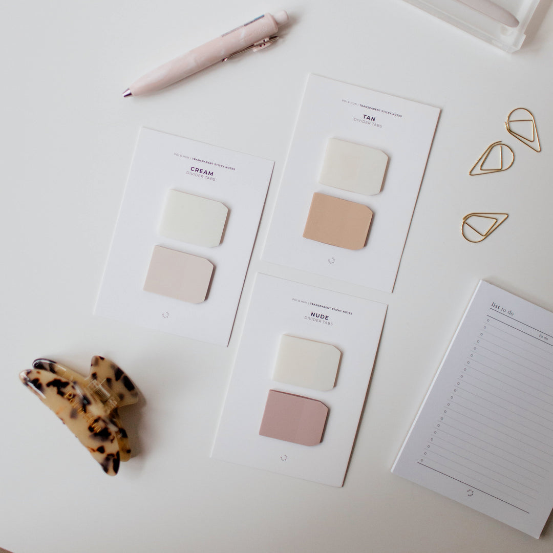 Transparent Sticky Notes - Divider Tabs