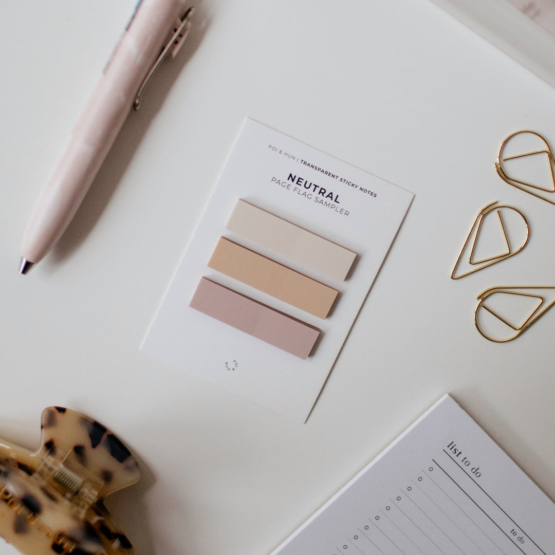 Transparent Sticky Notes - Page Flag Sampler