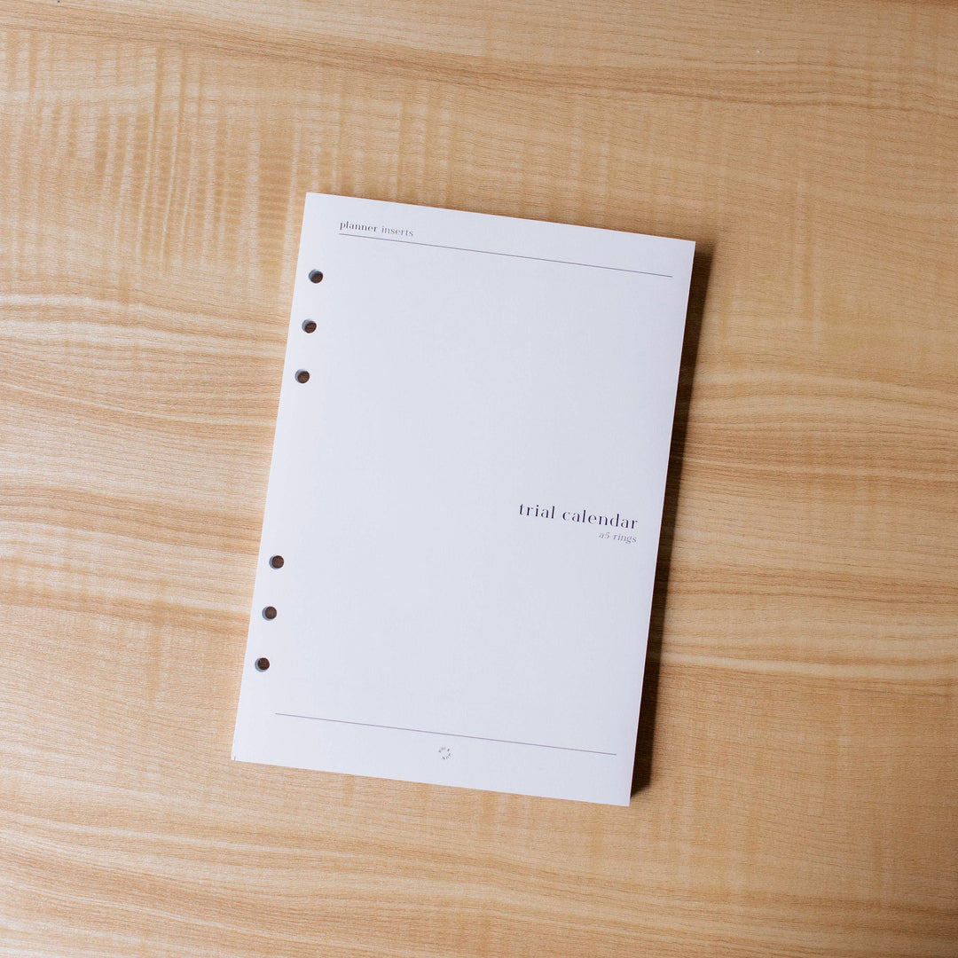 Trial Calendar Planner Inserts | Original Collection