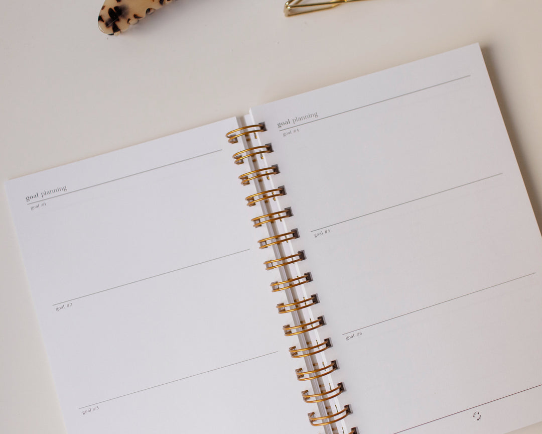 Panda Planner 6-Month Productivity Bundle - Undated Spiral Planner With Goal & Habit Tracking - View #5