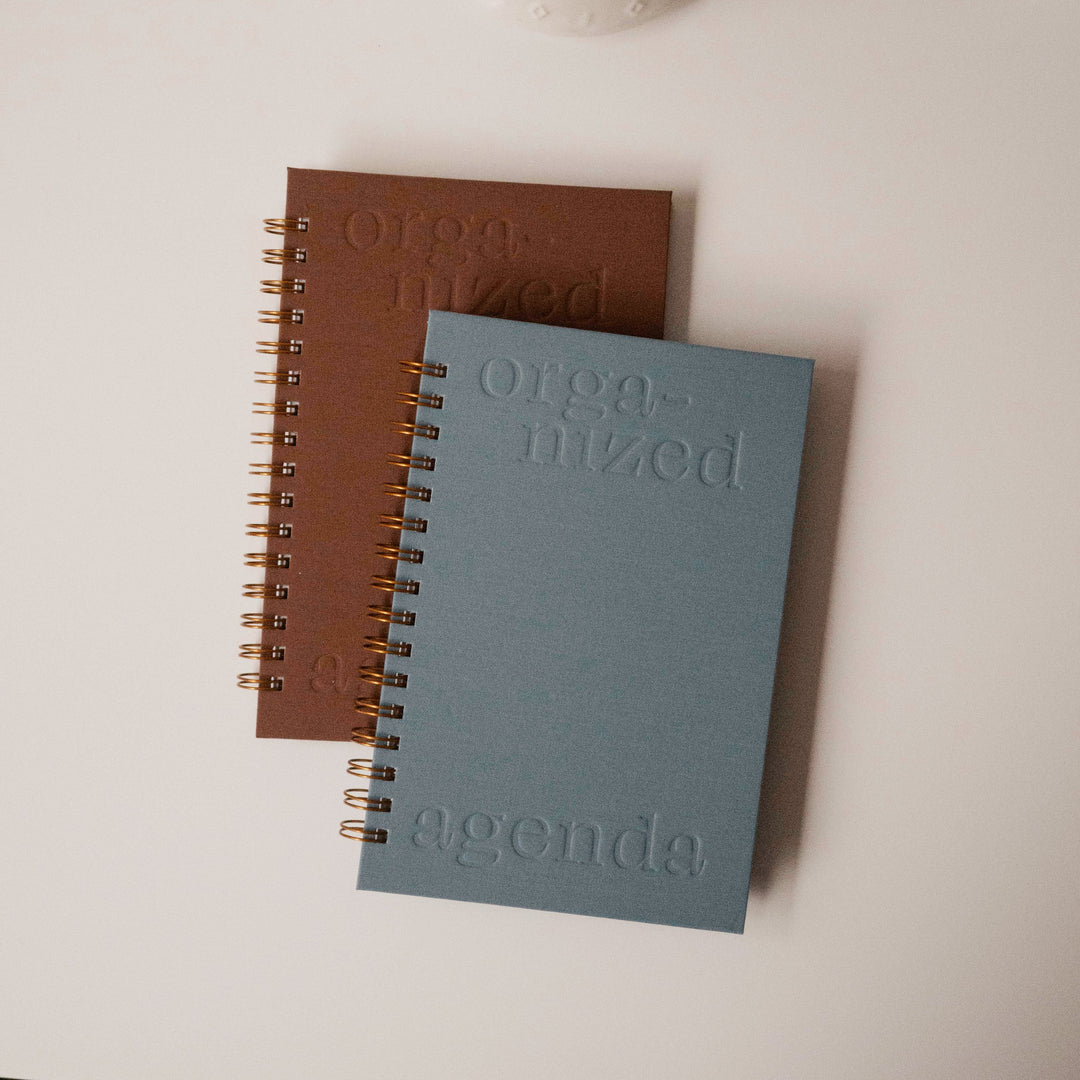 Undated Monthly + Weekly (6 Month) Agenda | Spiral Planner