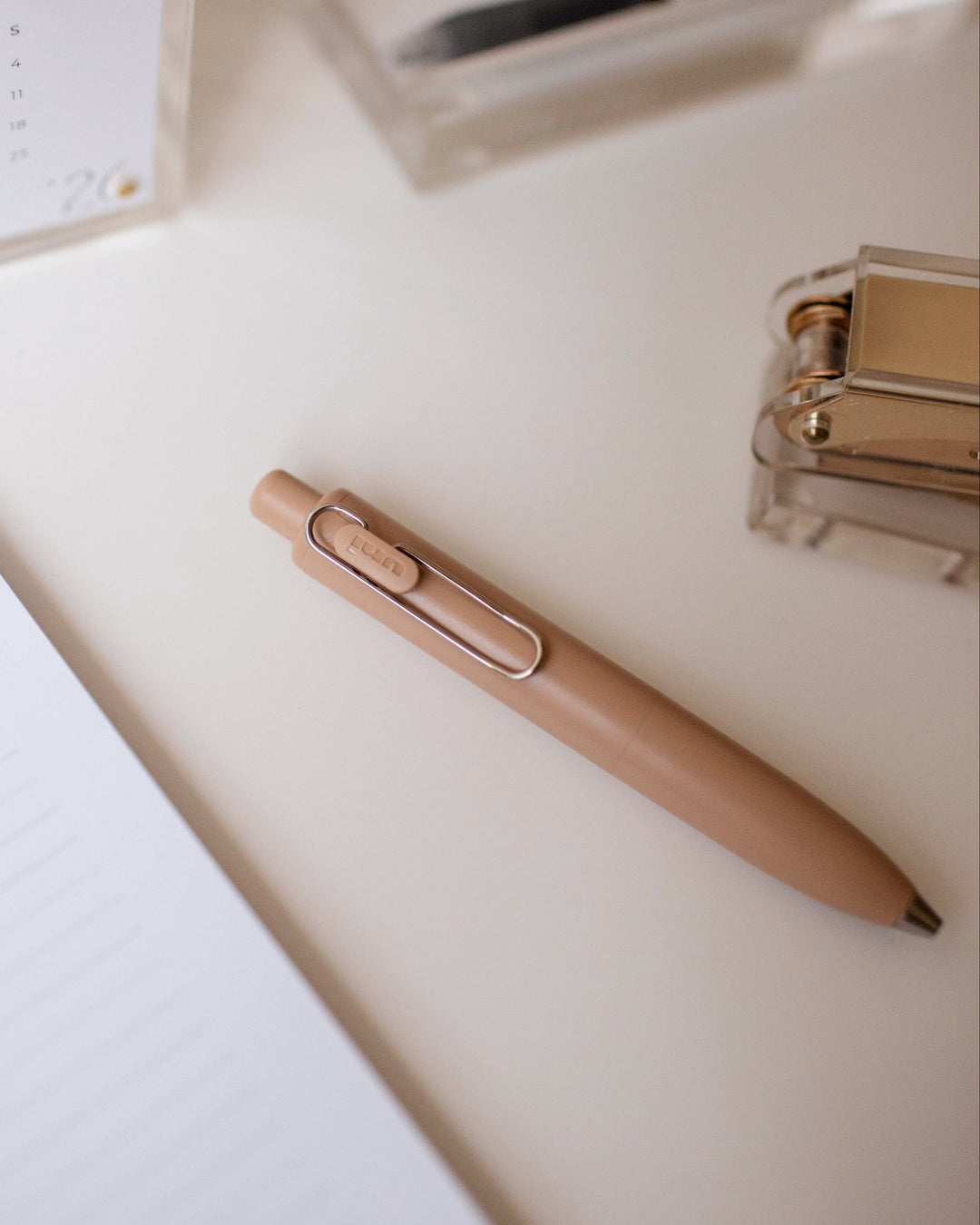 Uniball One P Gel Pen (0.38mm) in Coffee