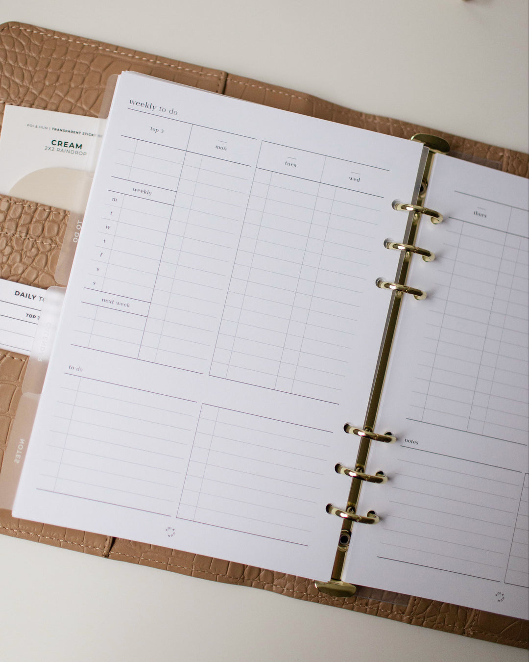 Weekly Vertical (Week On 2 Pages) Planner Inserts | Original Collection