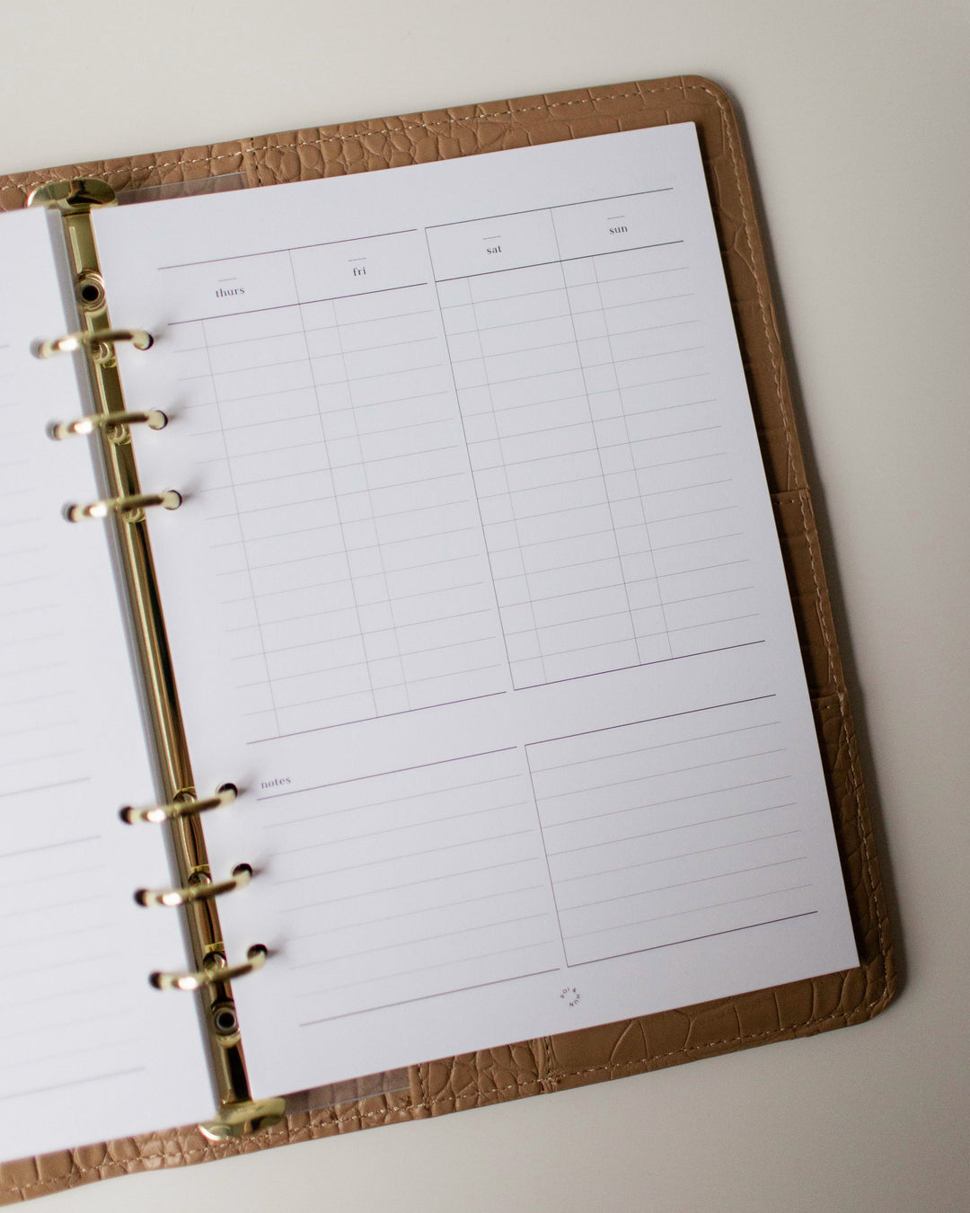 Weekly Vertical (Week On 2 Pages) Planner Inserts | Original Collection