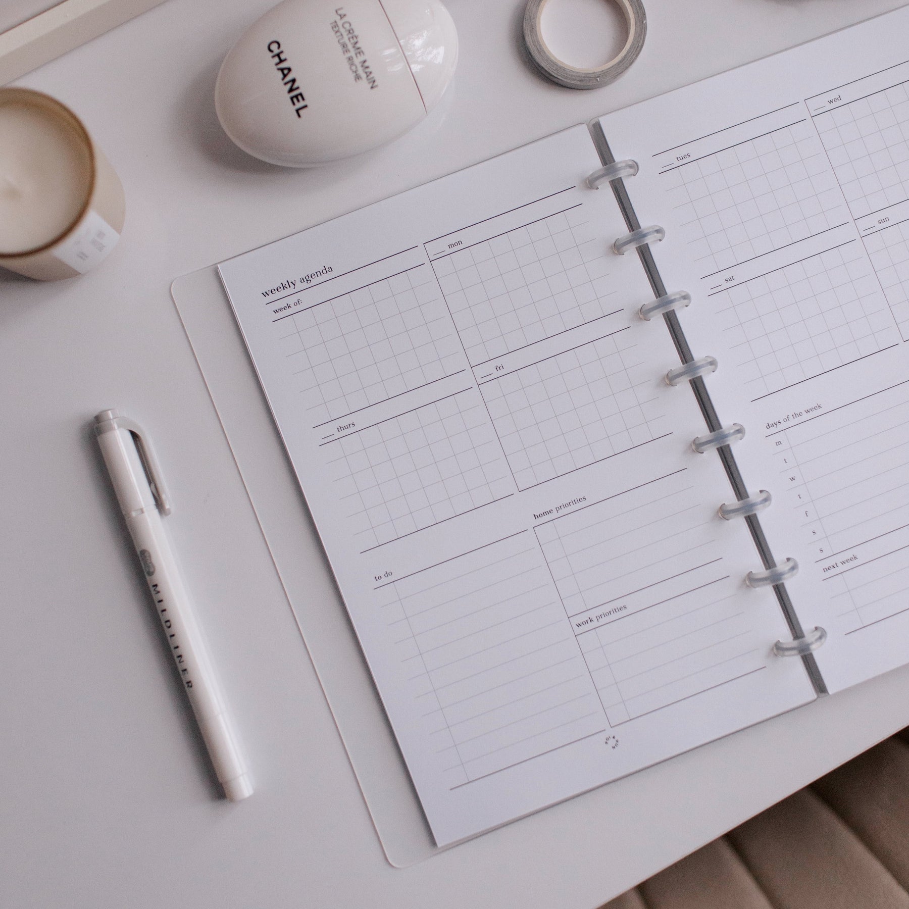 Weekly (Week On 2 Pages) Planner Inserts | Original Collection – Poi & Hun