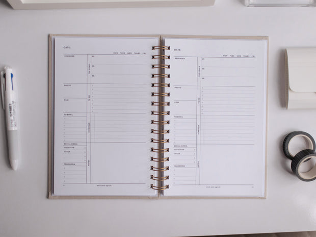 Undated Daily Planner | Content Planner