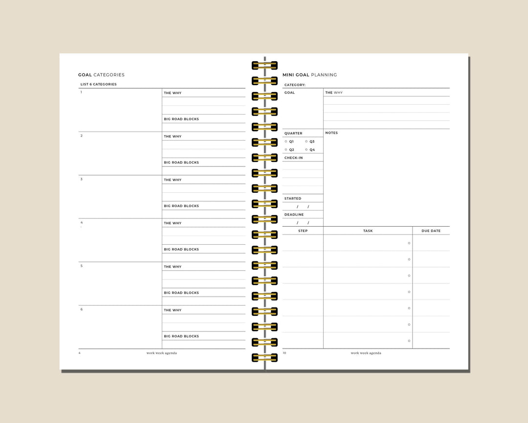 Undated Daily Planner | Work Professional
