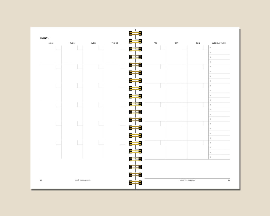 Undated Daily Planner | Work Professional