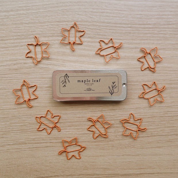 Maple Leaf Paper Clips