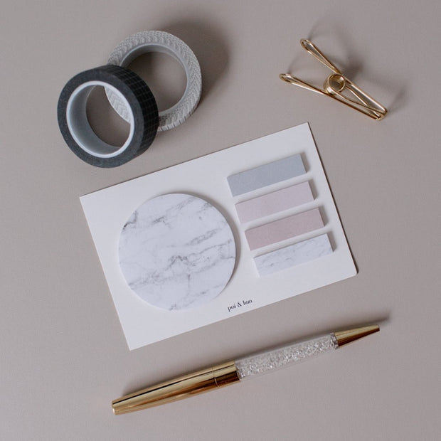 OOPS Circle + Page Tabs Sticky Note Set