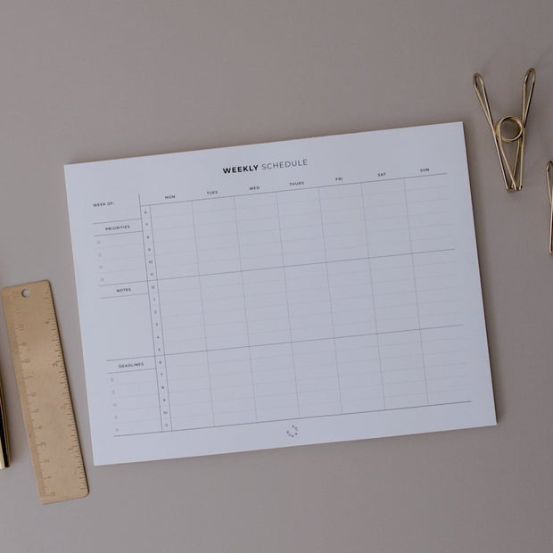 Weekly Schedule Notepad | Classic Happy Planner