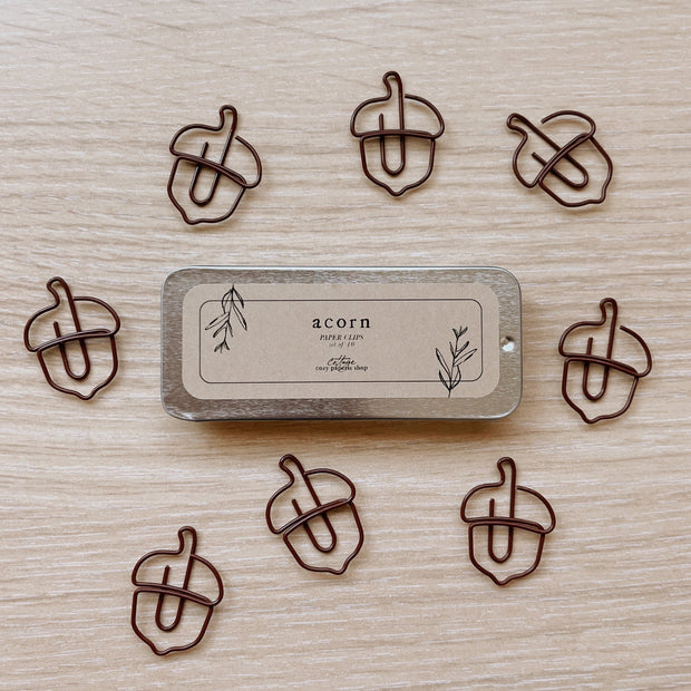 Acorn Paper Clips