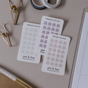 Mini Arch Stickers (Set of 2) | Clear Matte