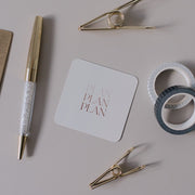 Plan Plan Plan Note Card