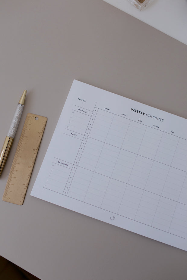 Weekly Schedule Notepad | Classic Happy Planner